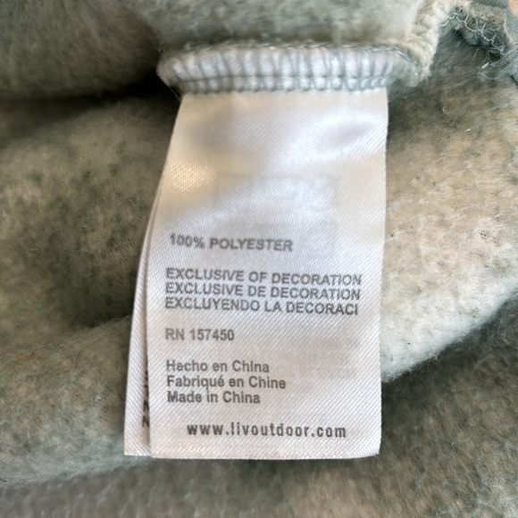 Life Integrity Earth Sherpa Fleece Pullover Jacket 3/4 Zip Pocket Sage Green Med - Picture 7 of 11